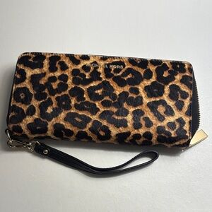 Michael Kors Animal Print Wristlet